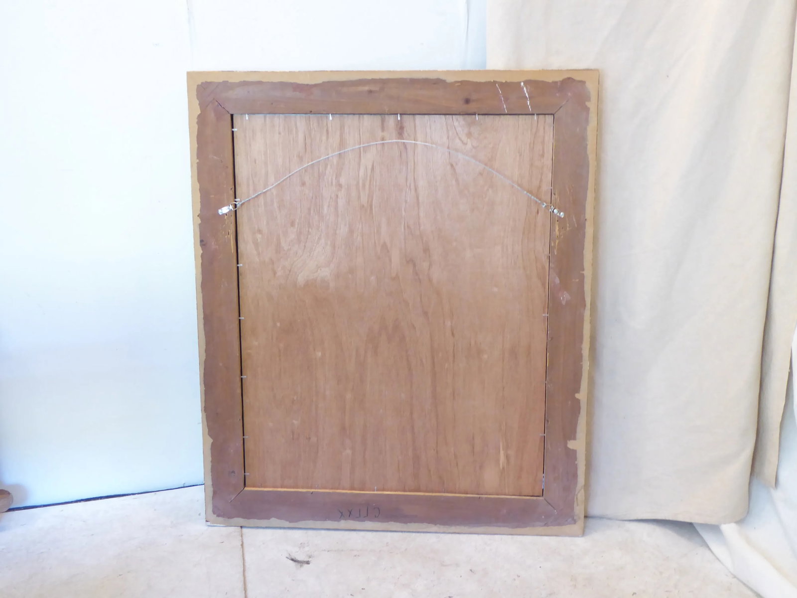 Vintage Modern Weathered Whitewashed Mirror - 3