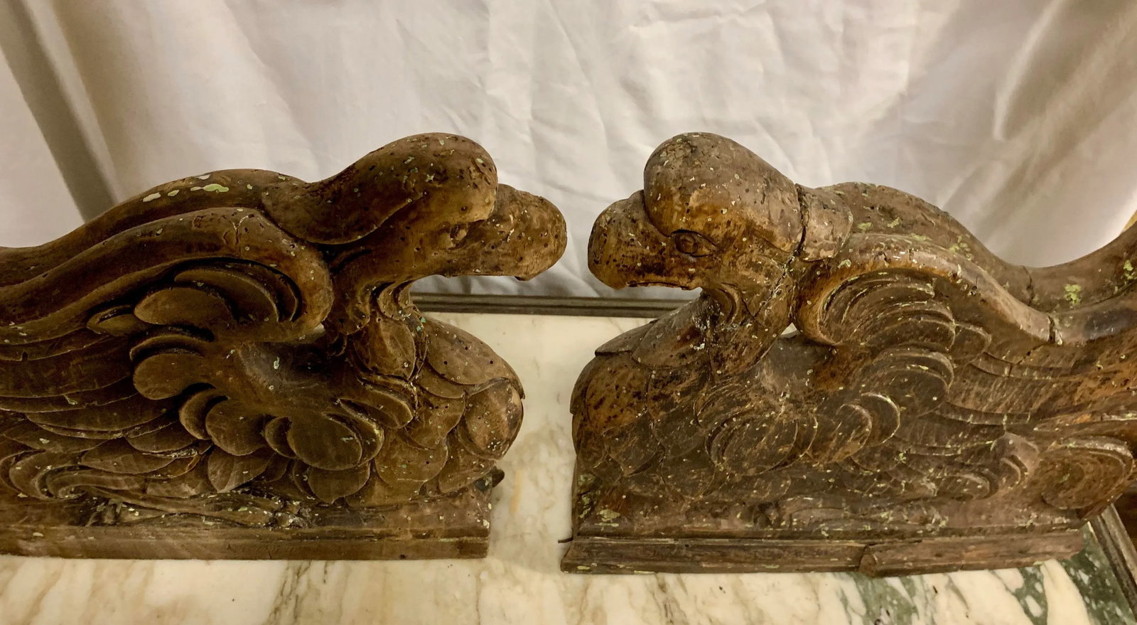 Mid 19th Century French Carved Wooden Architectural Brackets | Corbels - a Pair - 8