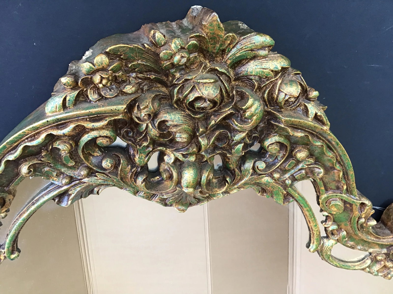 Mid 20th Century Rococo French Gold Wall Mirror - 11