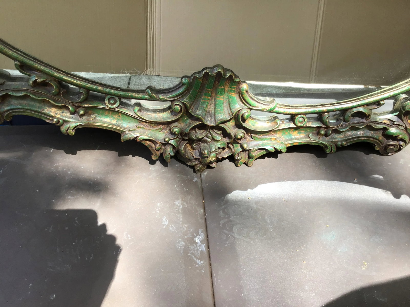 Mid 20th Century Rococo French Gold Wall Mirror - 12