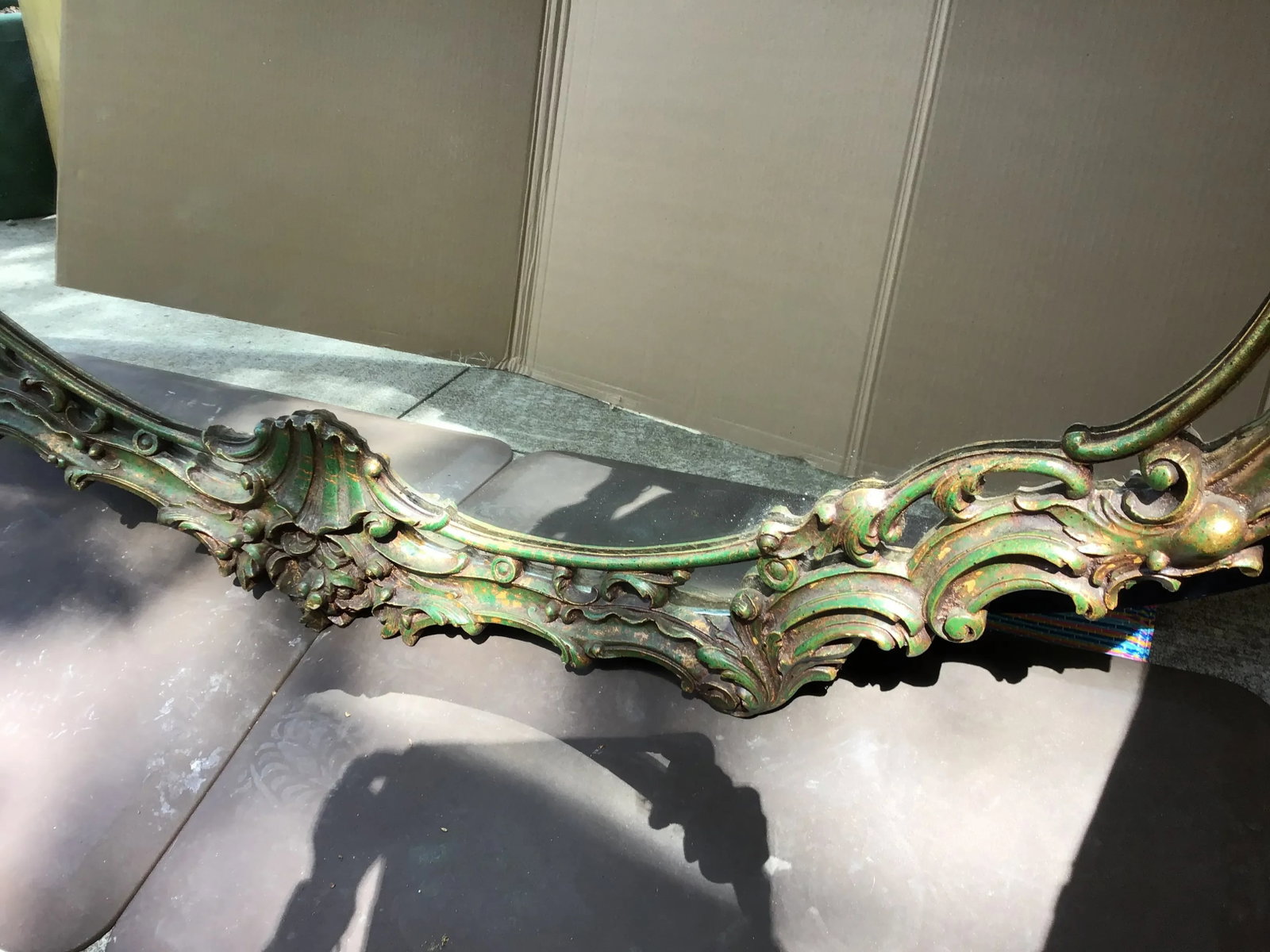 Mid 20th Century Rococo French Gold Wall Mirror - 6