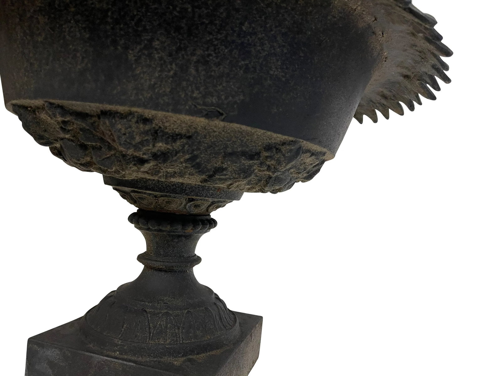 Late 19th Century Victorian Black Cast Iron Jardiniere - 3