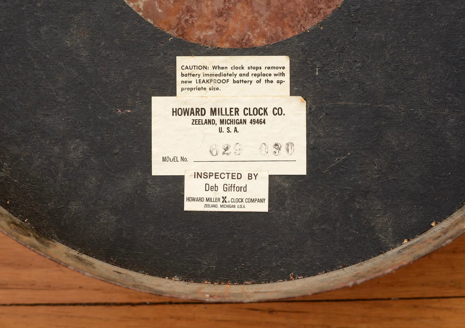 1950s Large Industrial Mid-Century Modern Howard Miller Metal School Clock - 12