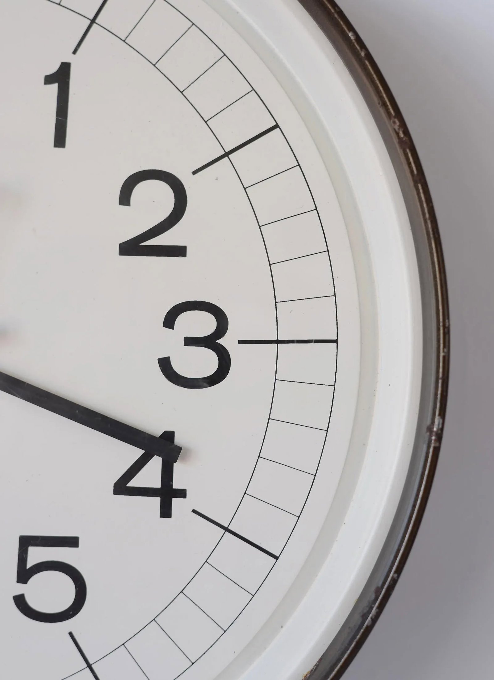 1950s Large Industrial Mid-Century Modern Howard Miller Metal School Clock - 5