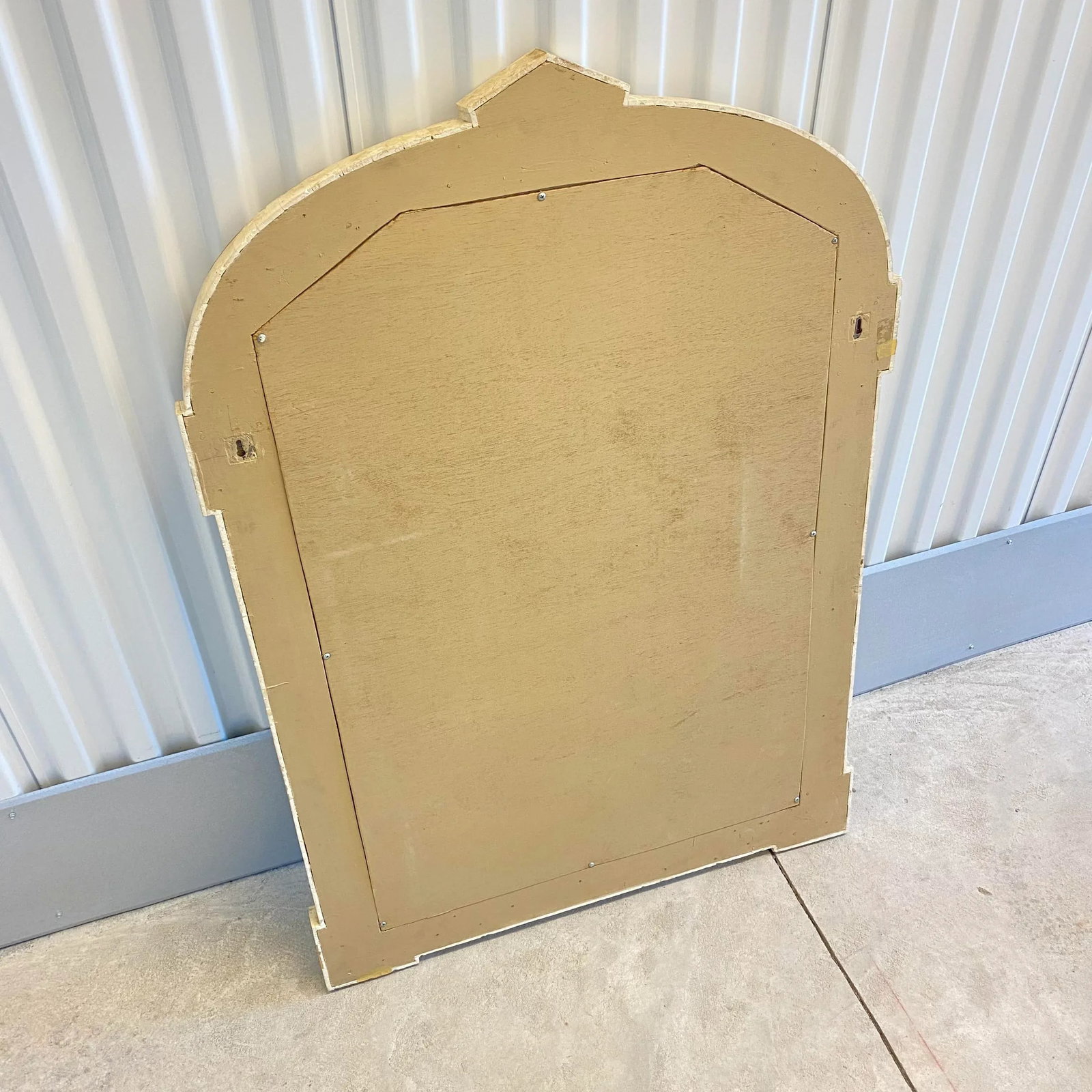 Postmodern Travertine and Inlaid Blush Marble Mirror - 12