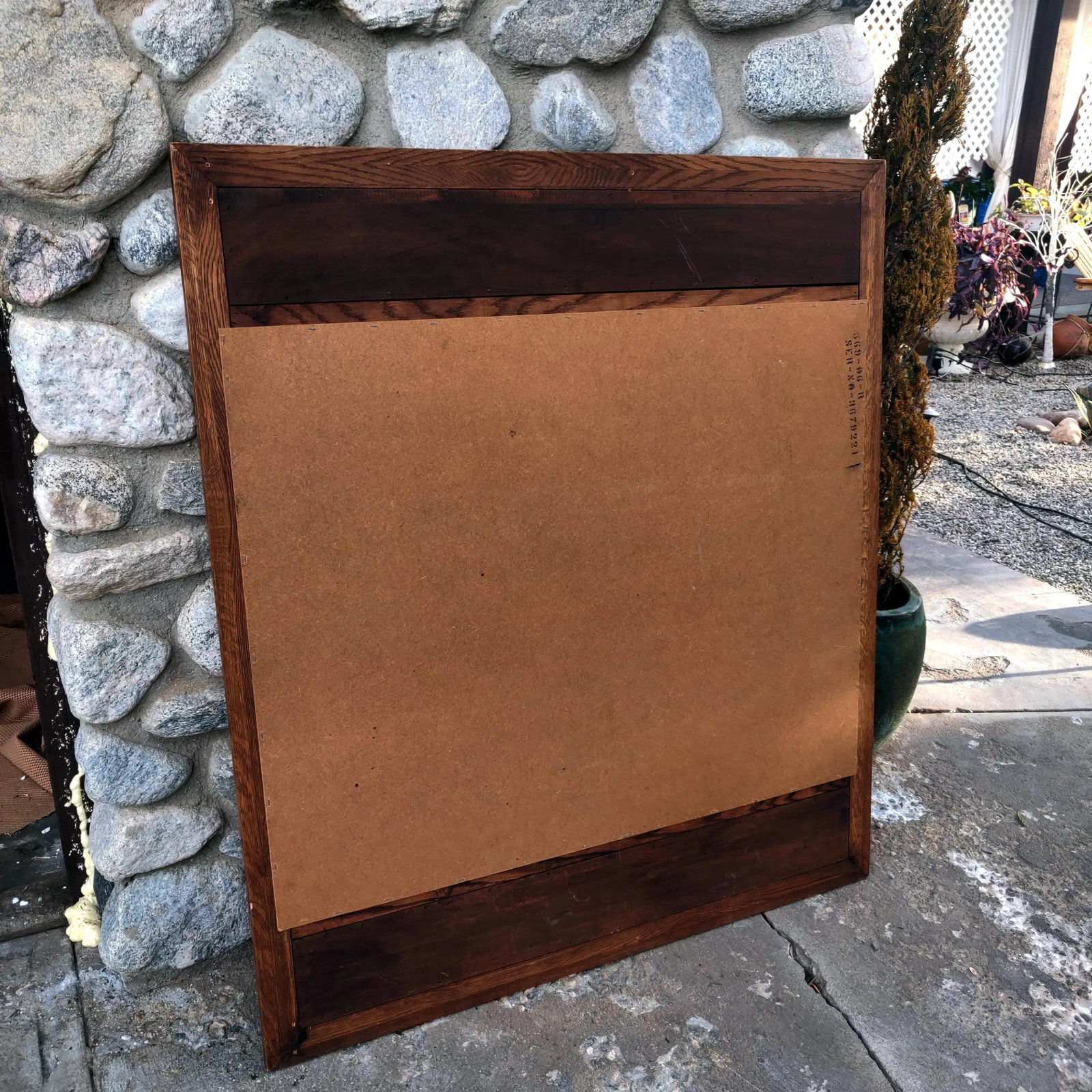 Monumental Mid-Century Modern Russel White for Conant Ball Solid Maple Framed Wall Mirror - 11