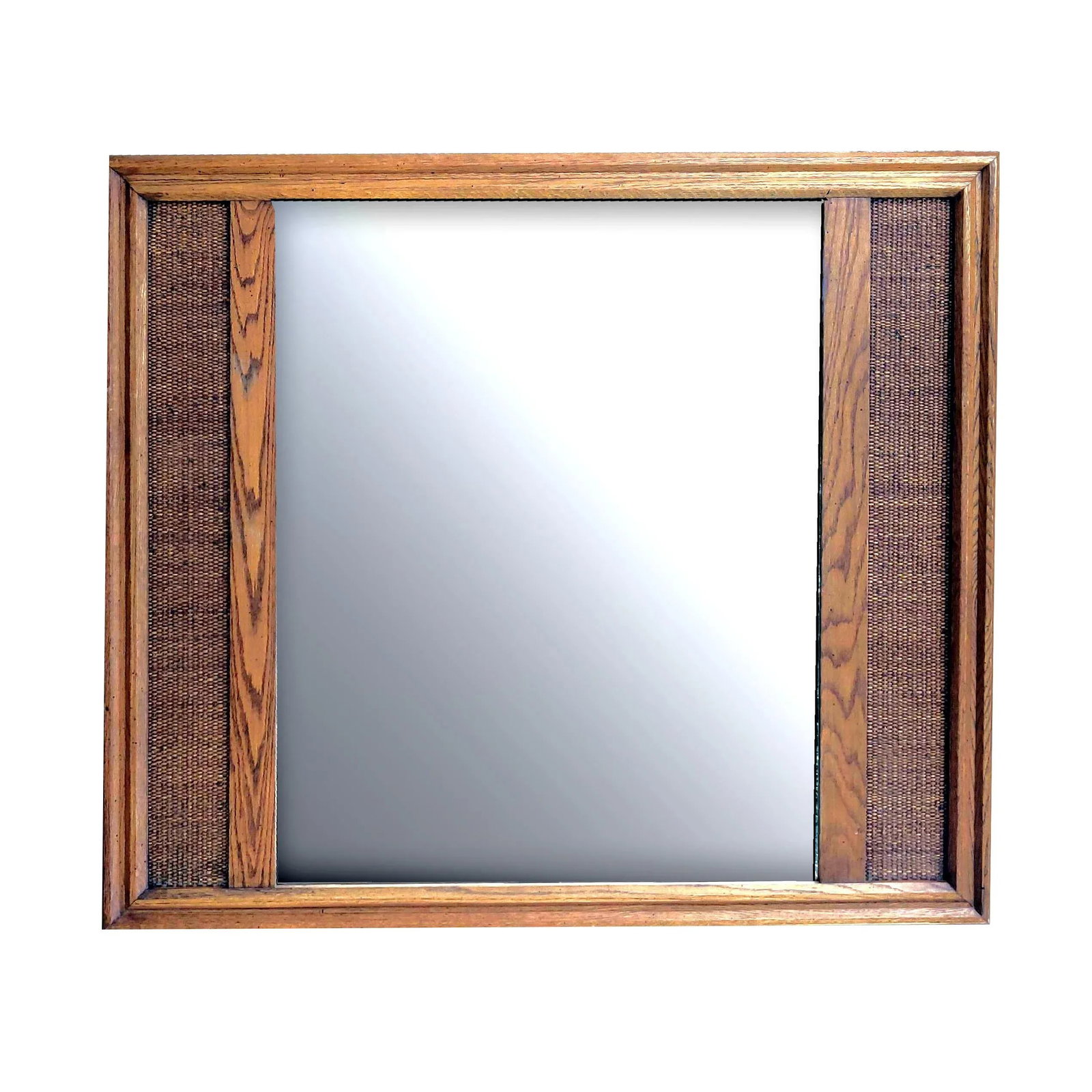Monumental Mid-Century Modern Russel White for Conant Ball Solid Maple Framed Wall Mirror - 2
