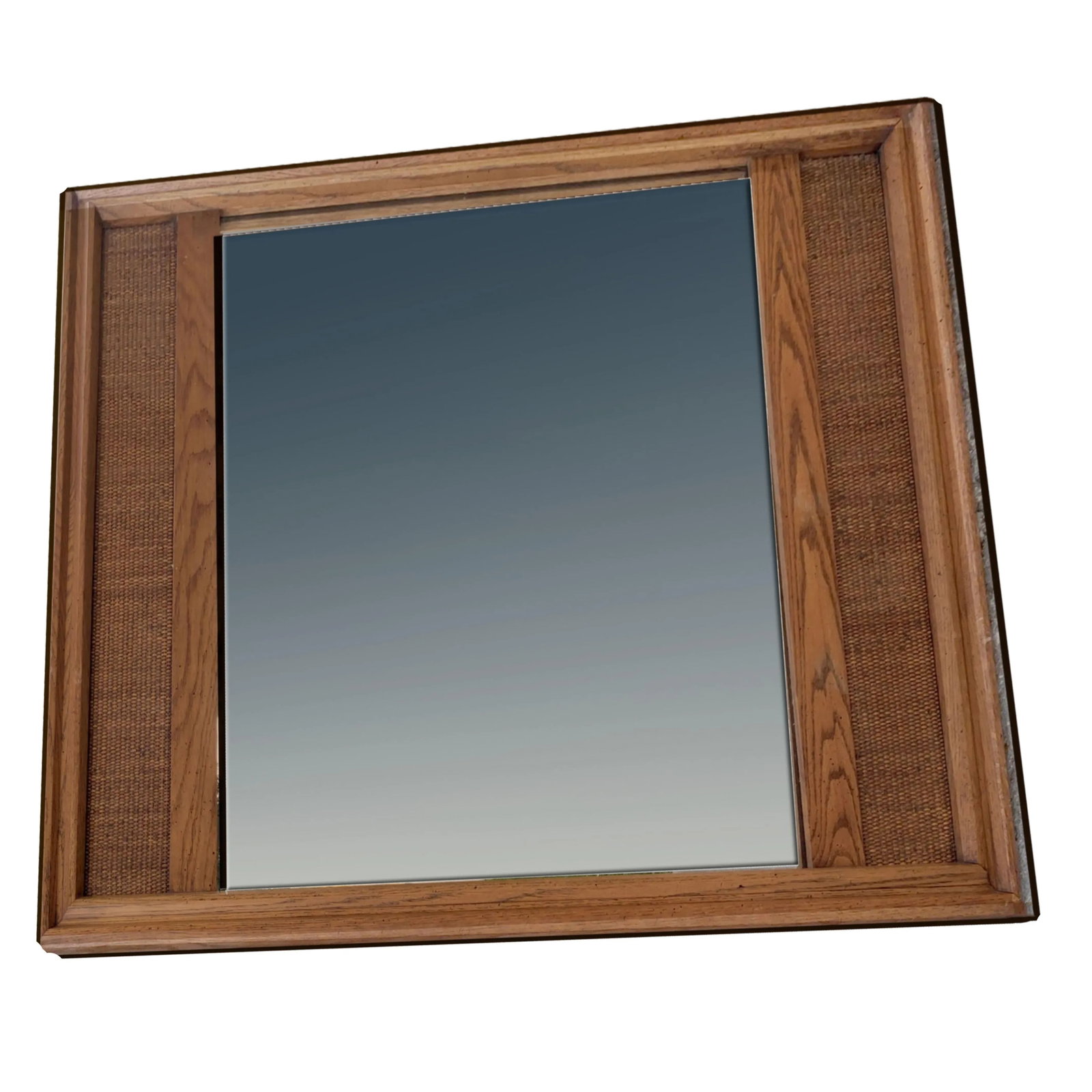 Monumental Mid-Century Modern Russel White for Conant Ball Solid Maple Framed Wall Mirror - 4