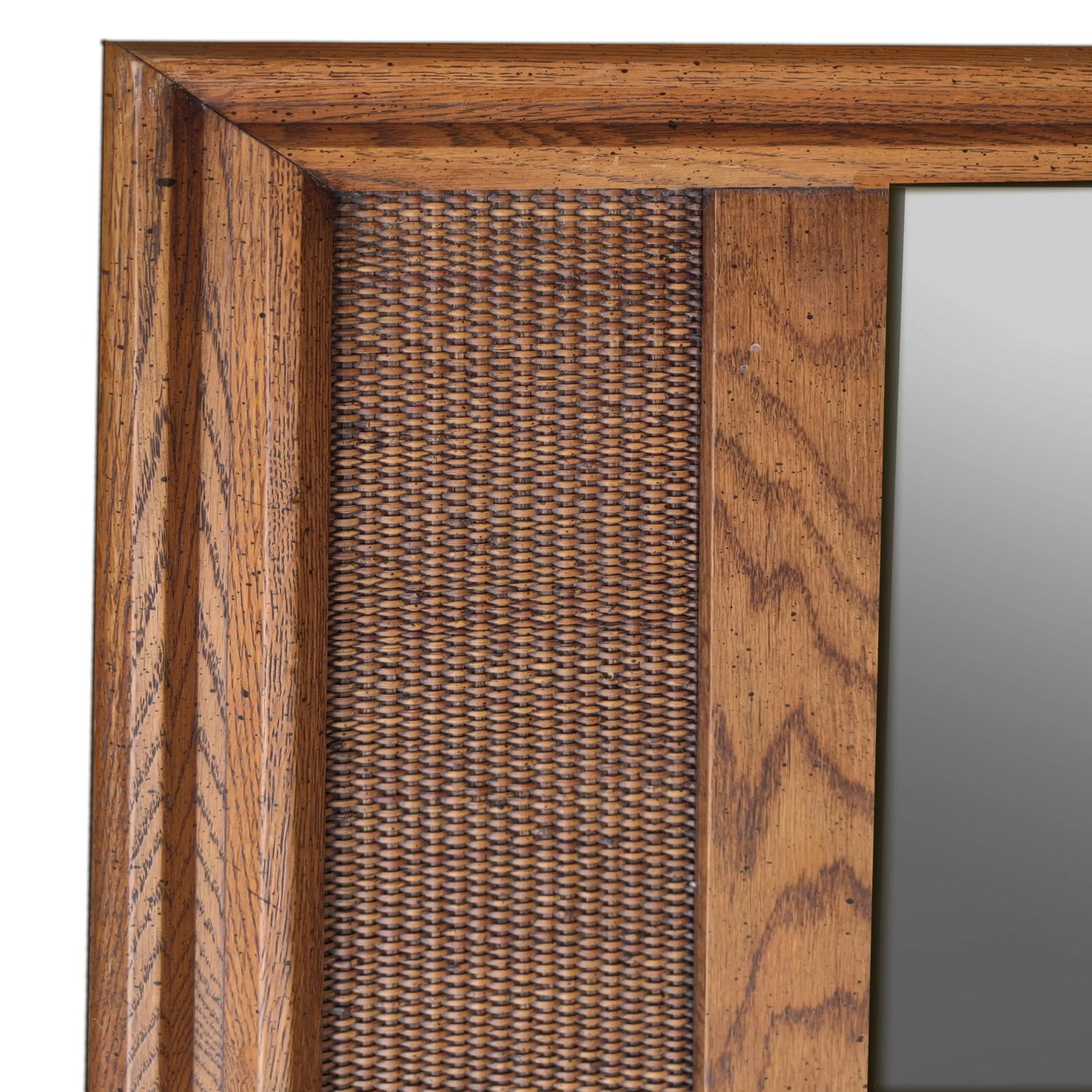 Monumental Mid-Century Modern Russel White for Conant Ball Solid Maple Framed Wall Mirror - 5