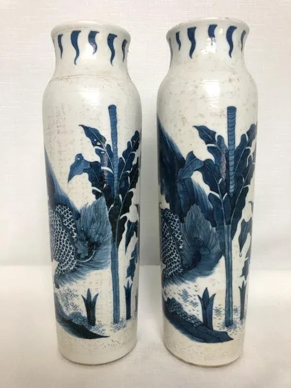Mid 19th Century Chinese Porcelain Sleeve Vases - A Pair - 3