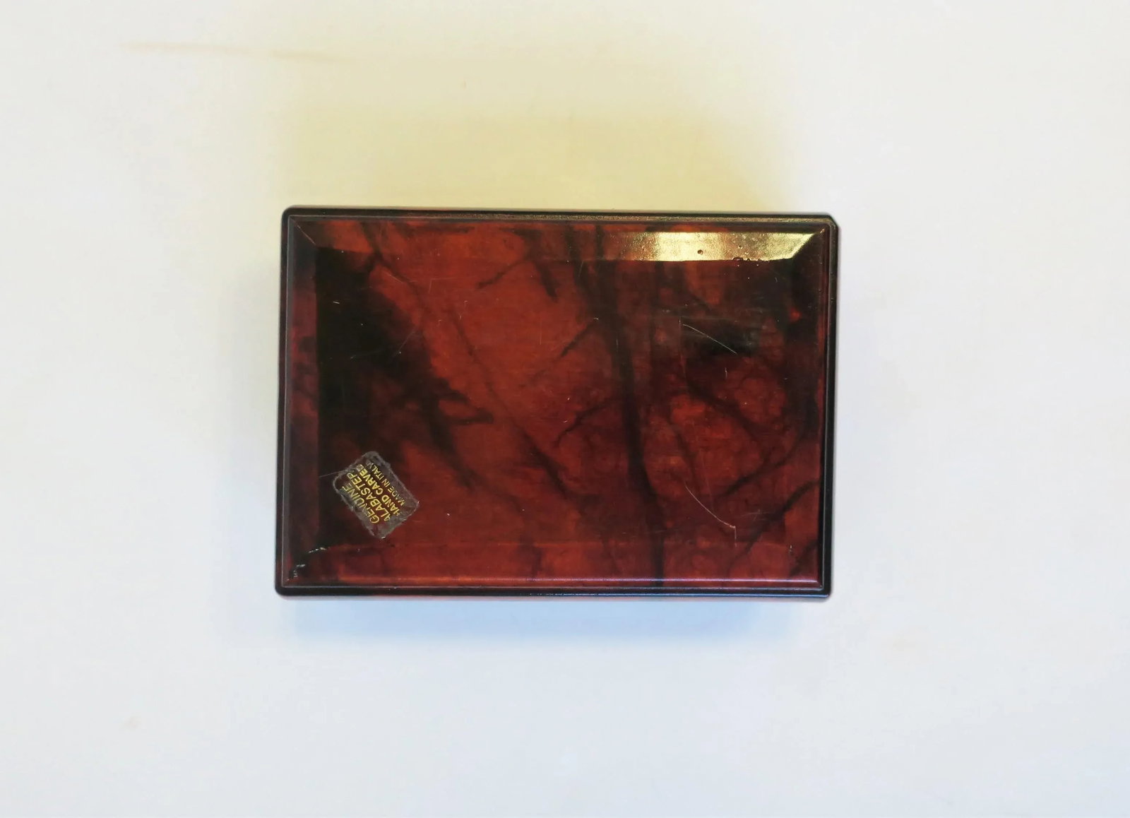 Italian Alabaster Marble Jewelry Box - 12