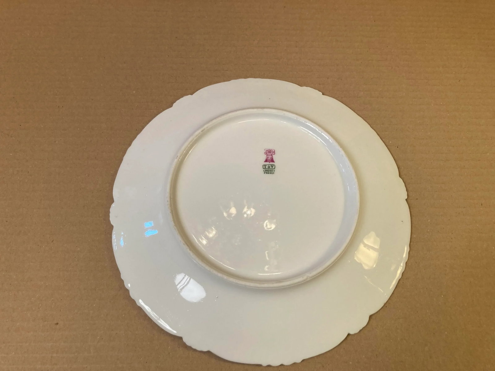 Early 20th Century French Limoges White Porcelain Gold Edge Dessert Plate - 6