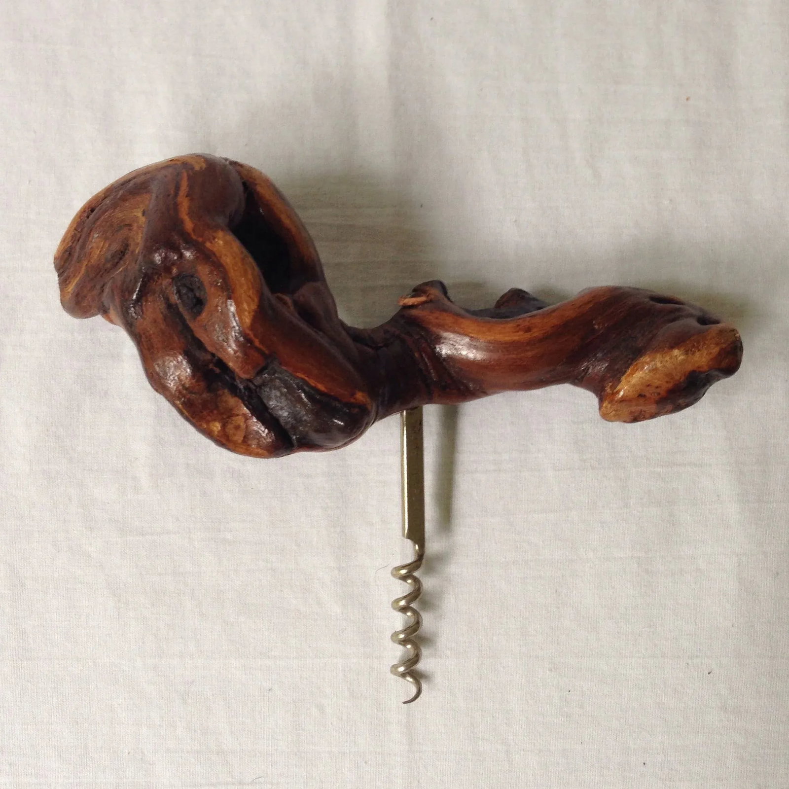 French Grape Wood Corkscrew - 2
