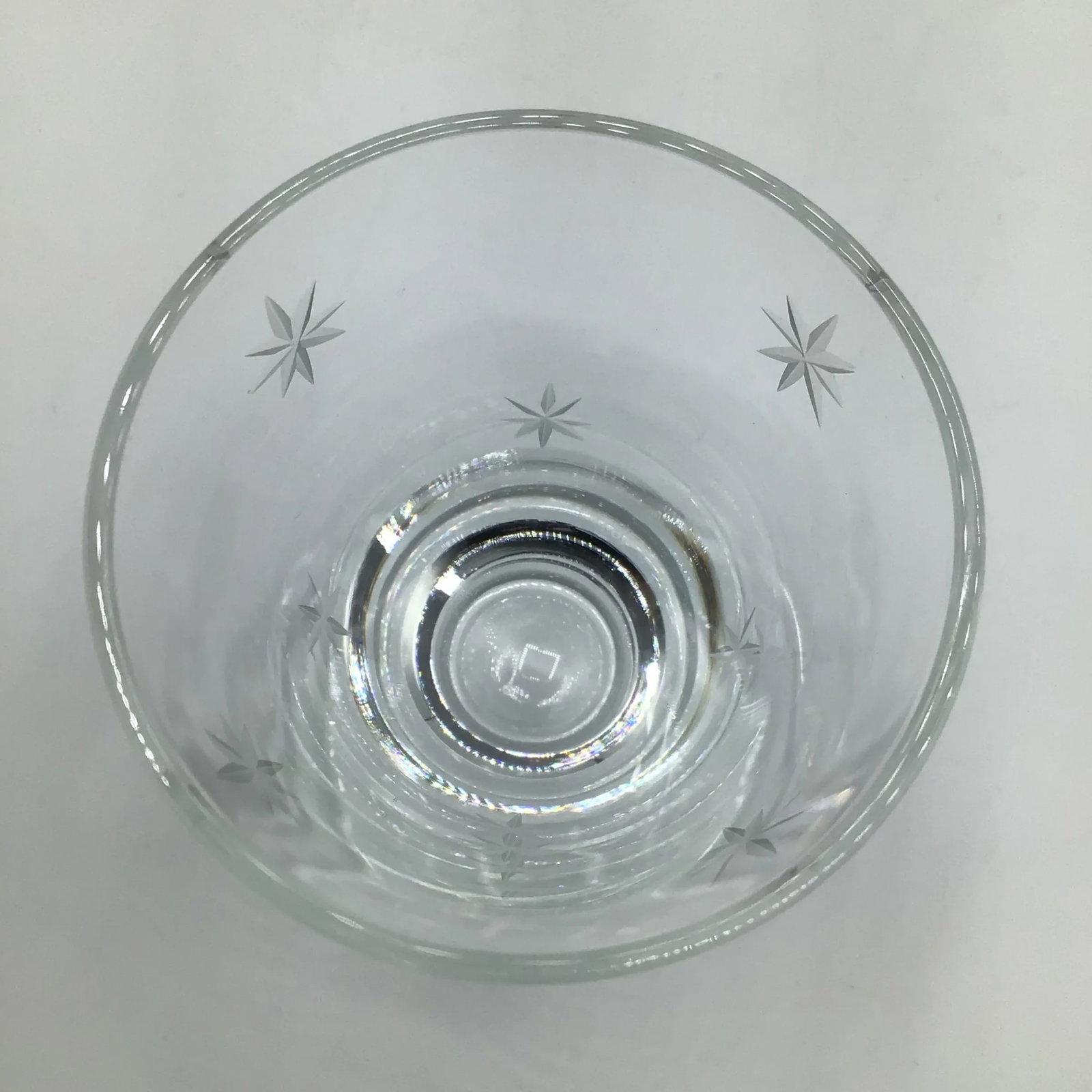 Vintage 70's Atomic Etched Cocktail Glasses-Set of 6 - 6