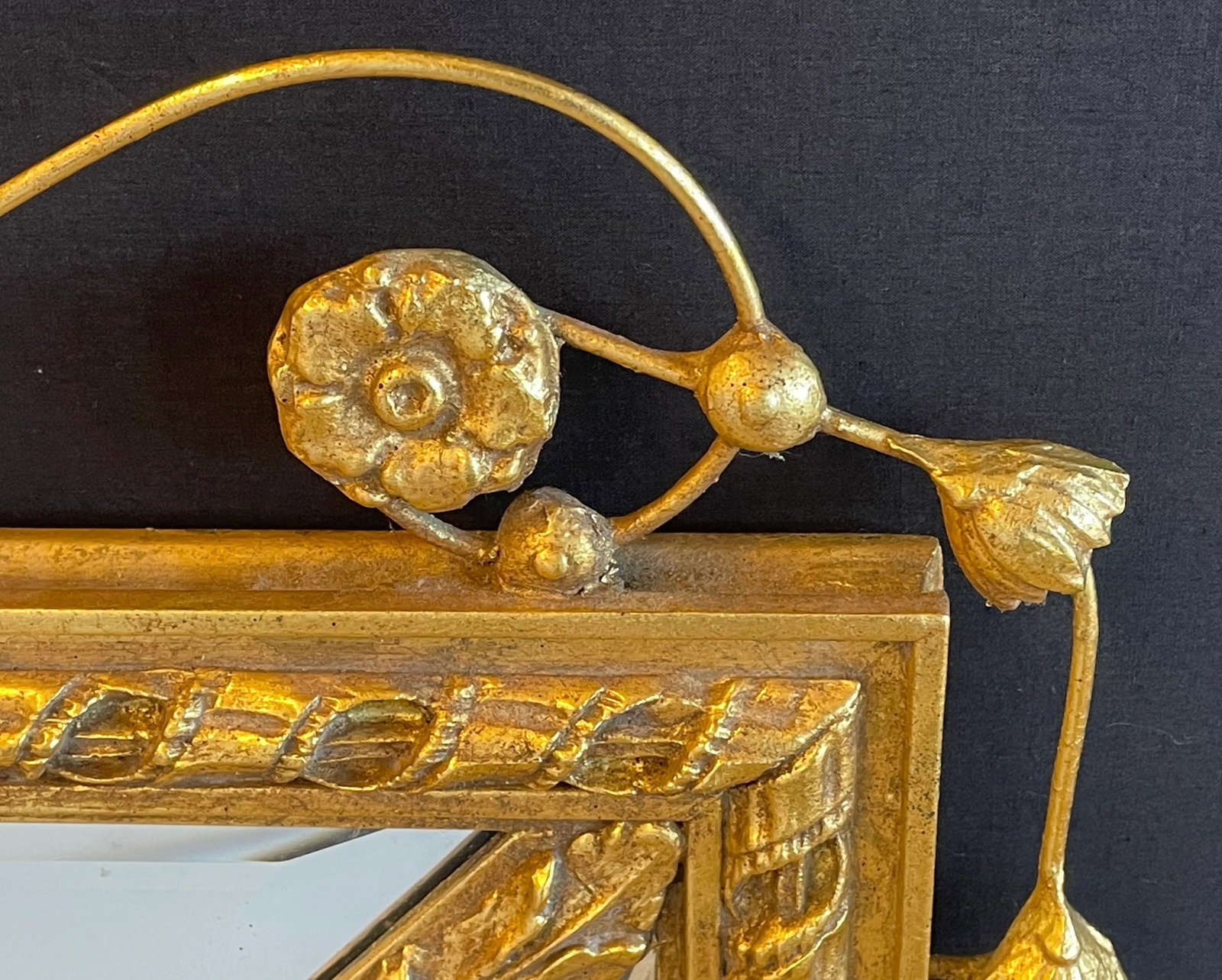 Adams Style Gilt Wood Wall, Console or Over the Mantle Mirror - 12