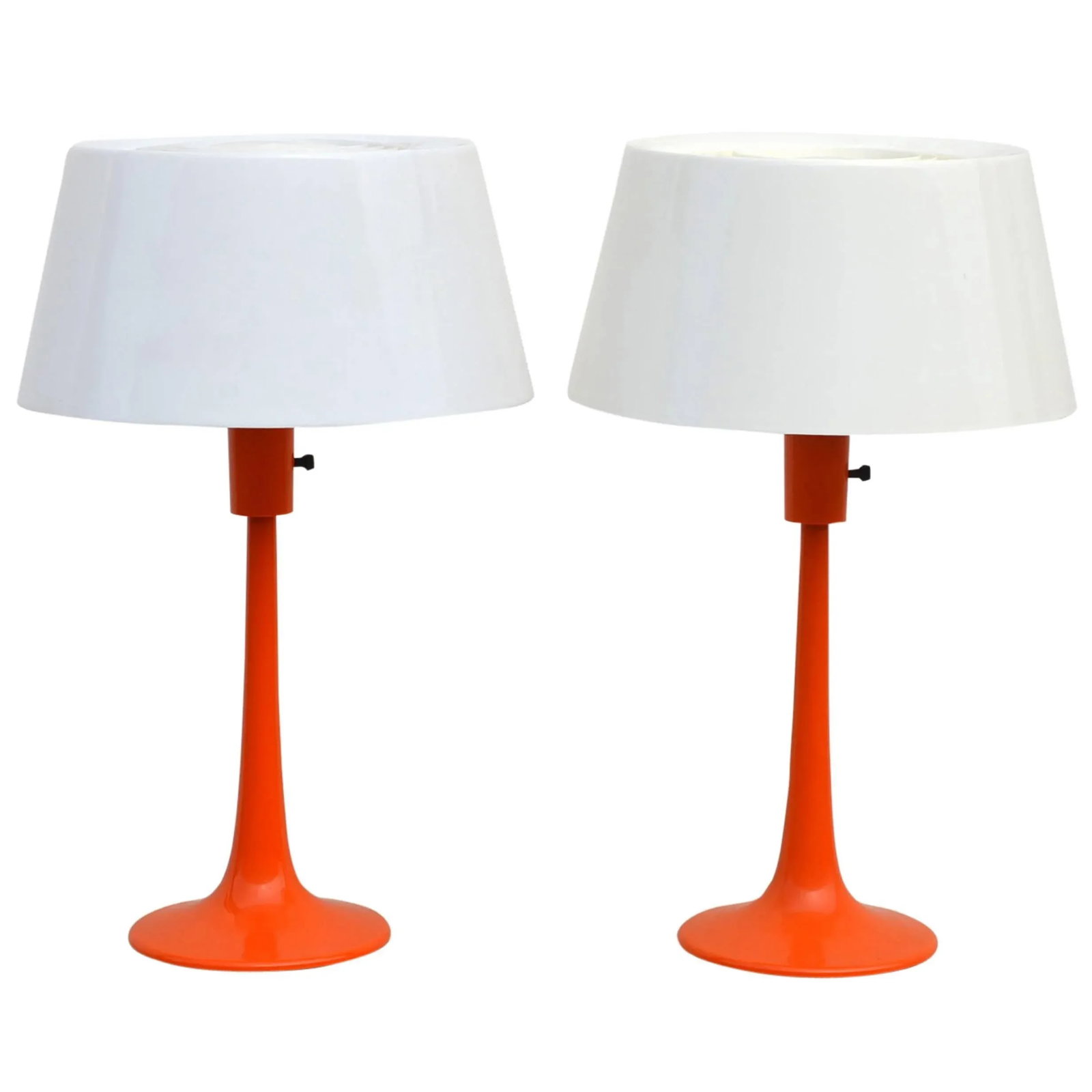 Vintage Lumilon Table Lamps by Gerald Thurston for Lightolier - A Pair - 11