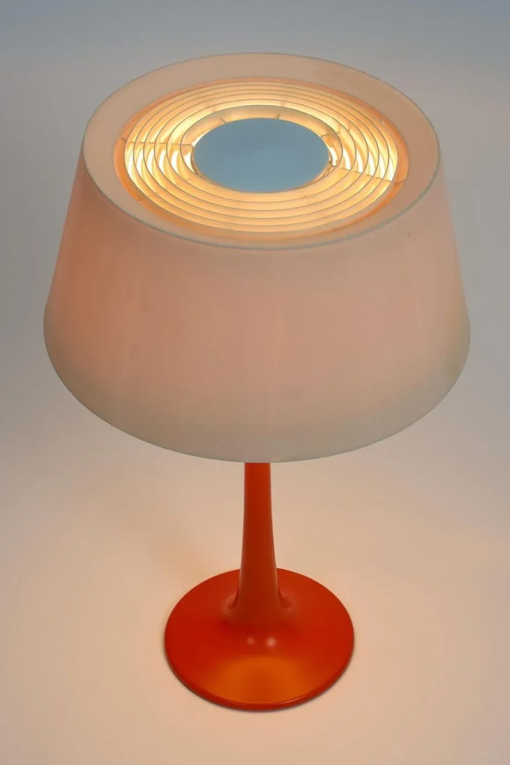 Vintage Lumilon Table Lamps by Gerald Thurston for Lightolier - A Pair - 12