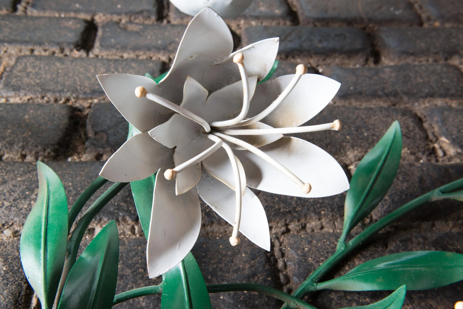 Large Italian Wrought Iron Tulip Wall Decoration - 4