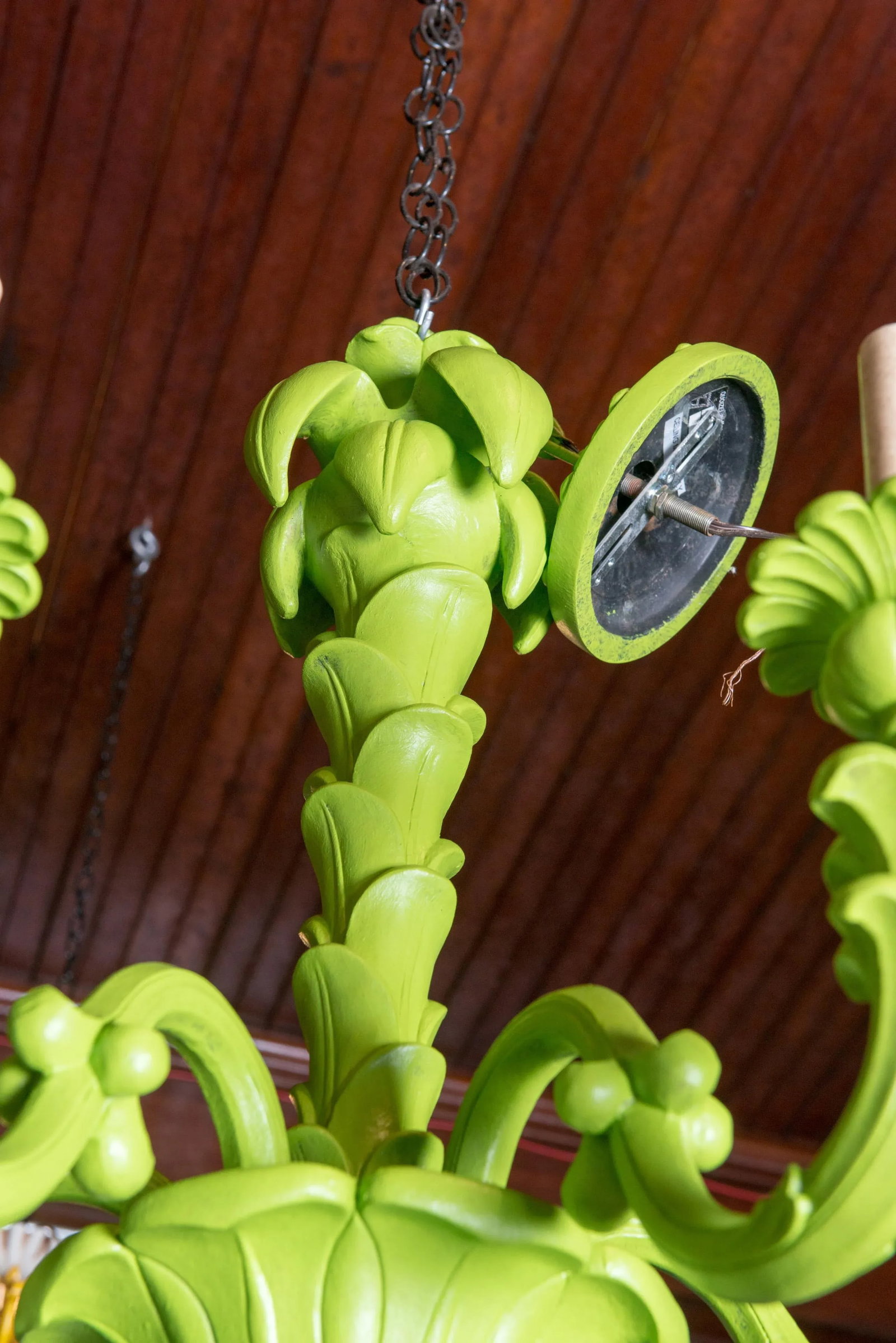 Spring Green Foliate Chandelier - 4