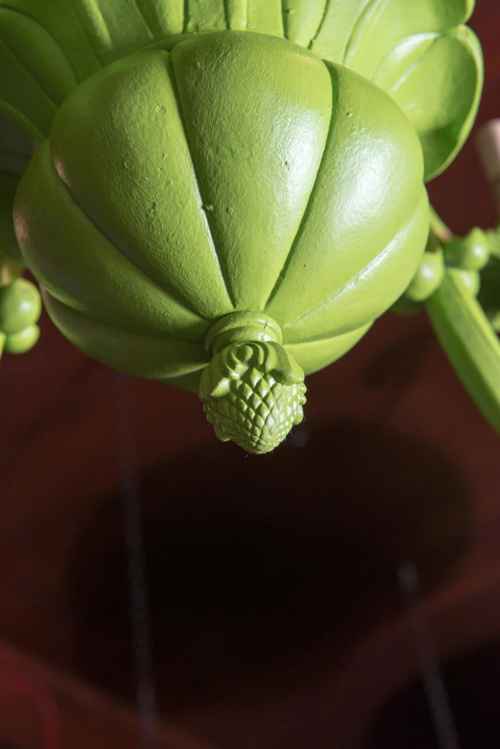 Spring Green Foliate Chandelier - 6