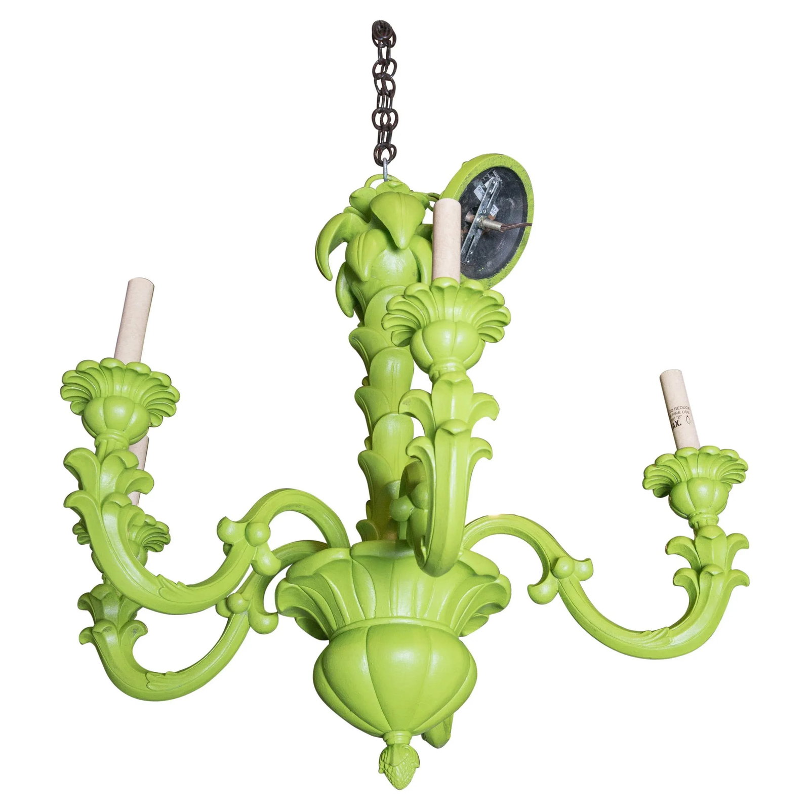 Spring Green Foliate Chandelier - 9