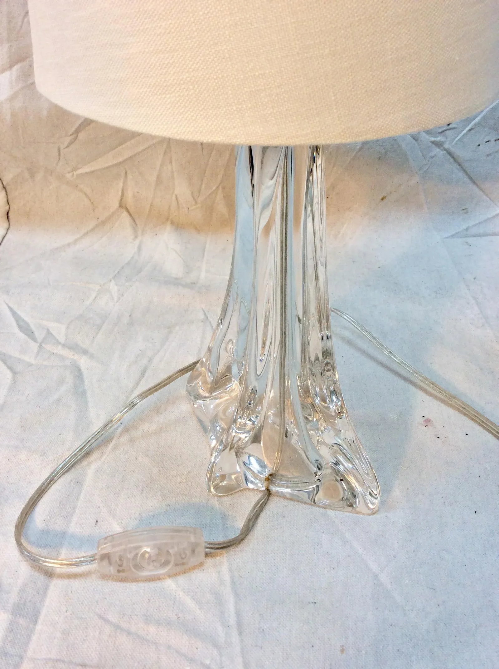 Mid 20th Century French Art Glass Table Lamp - 6