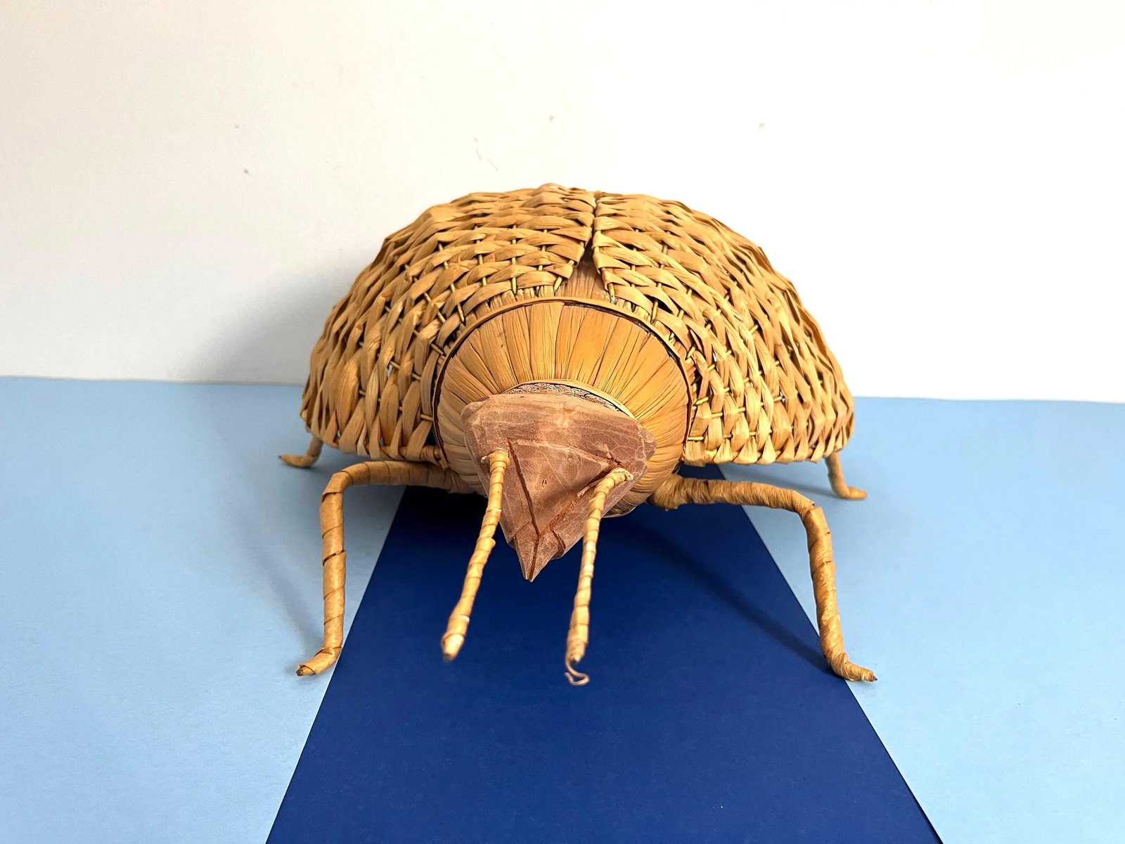 Giant 1970s Wicker Beetle - 14