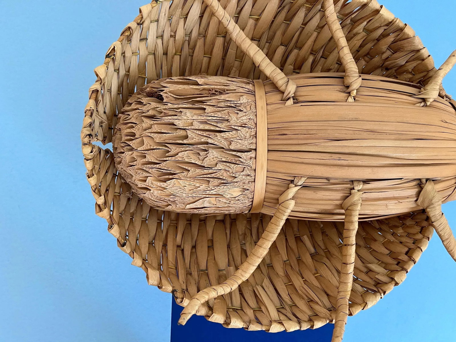 Giant 1970s Wicker Beetle - 17