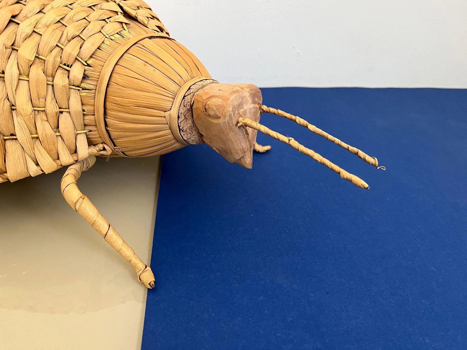 Giant 1970s Wicker Beetle - 3