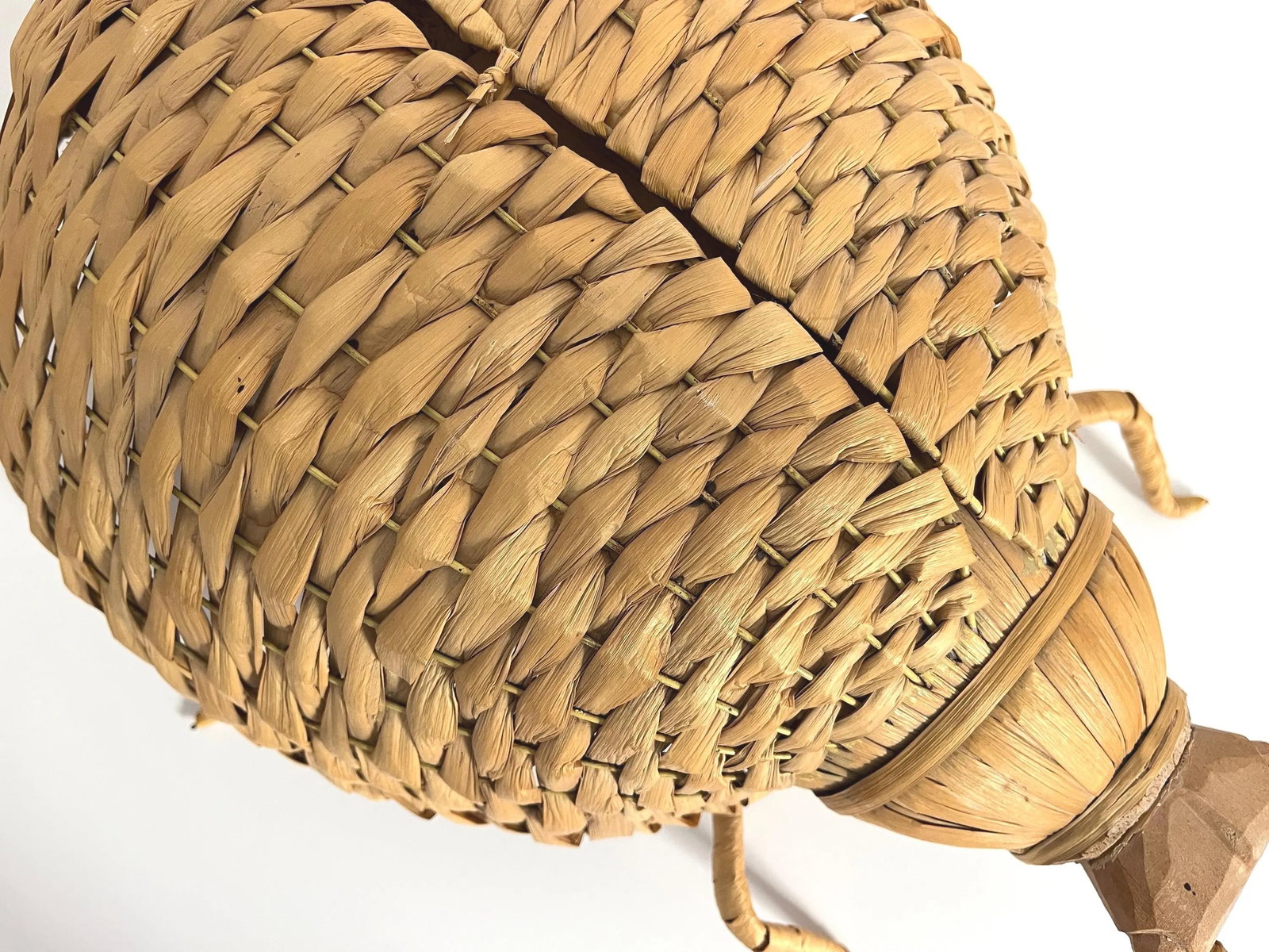 Giant 1970s Wicker Beetle - 4