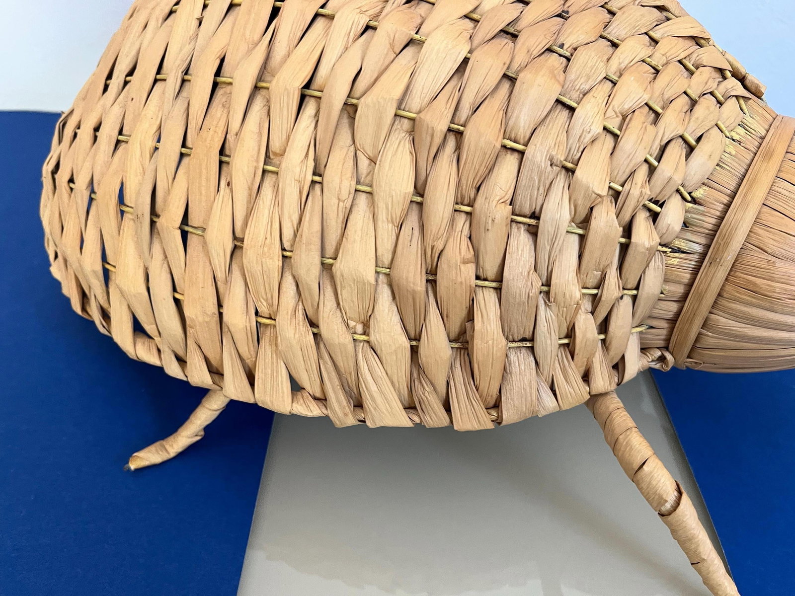Giant 1970s Wicker Beetle - 8