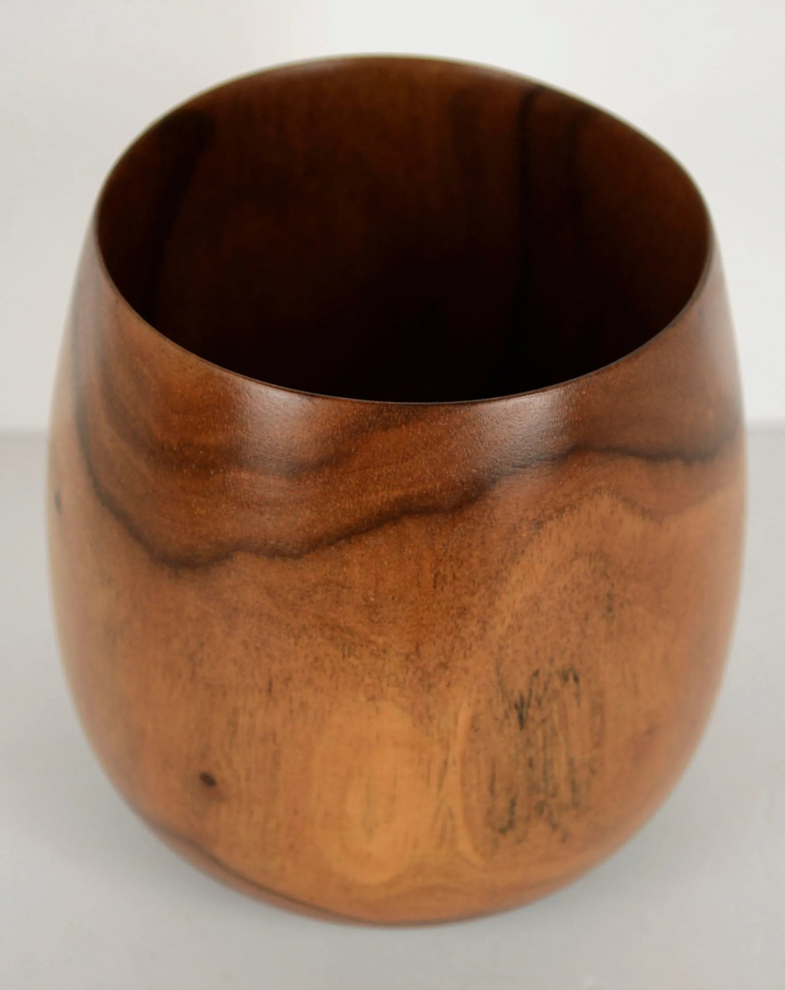 Hawaiian Hand Turned Wood Milo Bowl Vessel by Joseph Mathieu Hawaii - 2