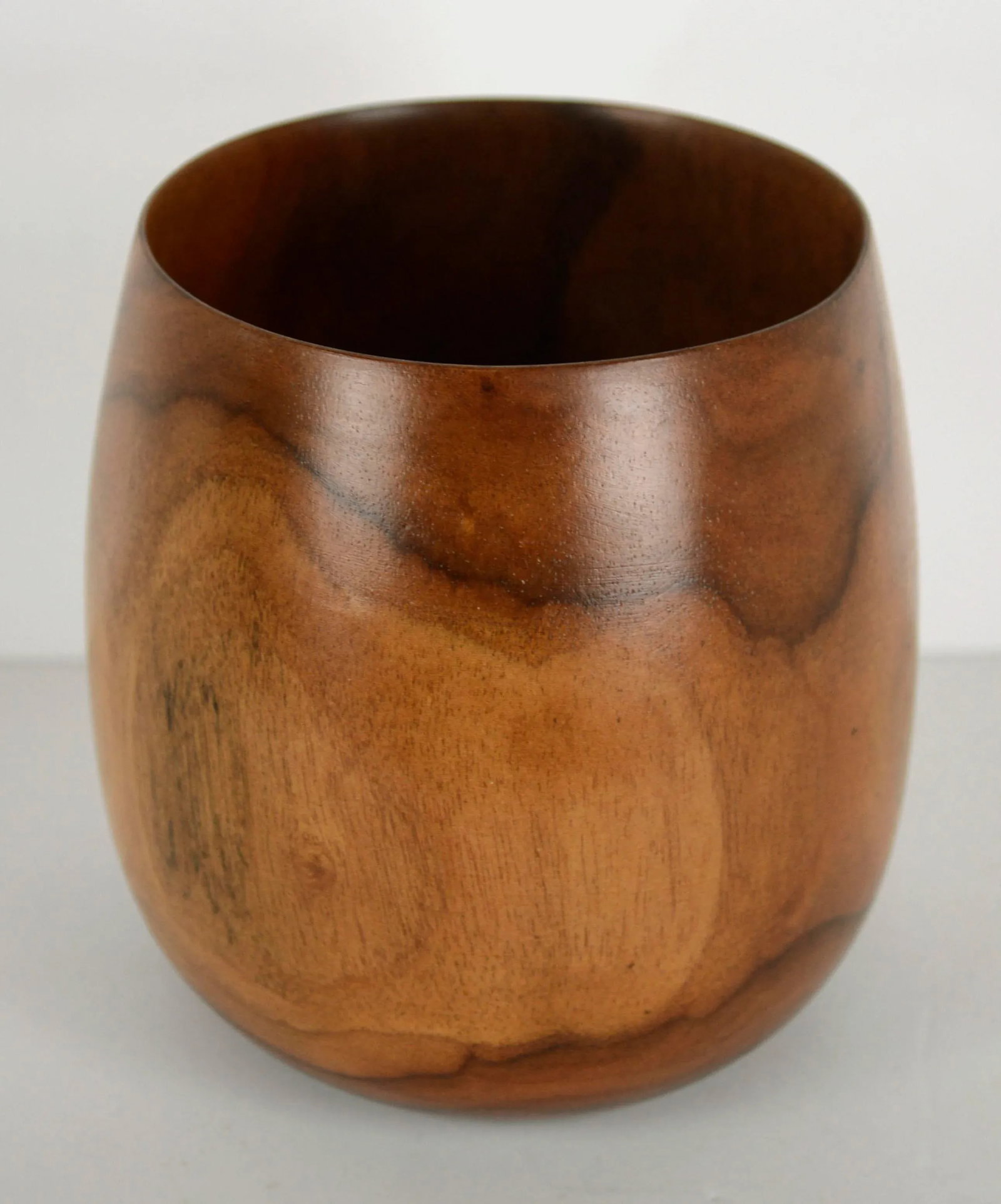 Hawaiian Hand Turned Wood Milo Bowl Vessel by Joseph Mathieu Hawaii - 8