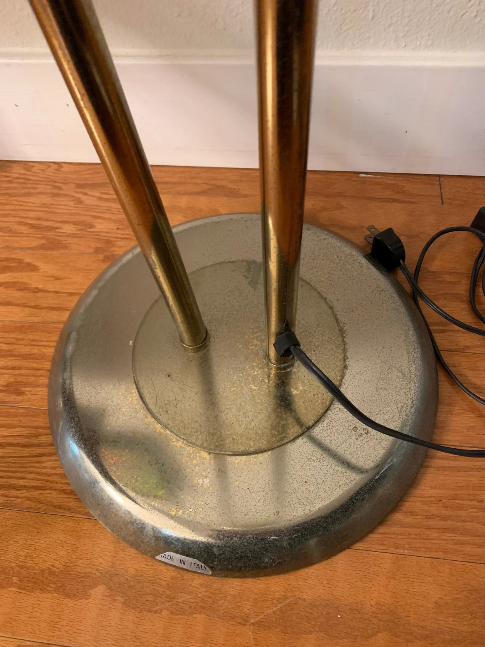 Vintage 1980s Relco Brass Floor Torch Lamp, Made in Italy - 8