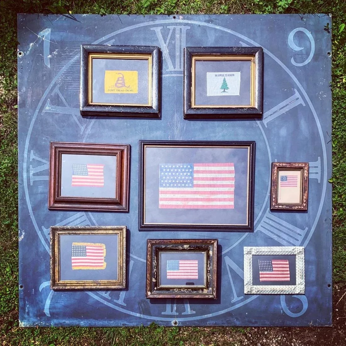 Circa 1930 Framed Vintage 48 Star Gauze Parade Flag - 3