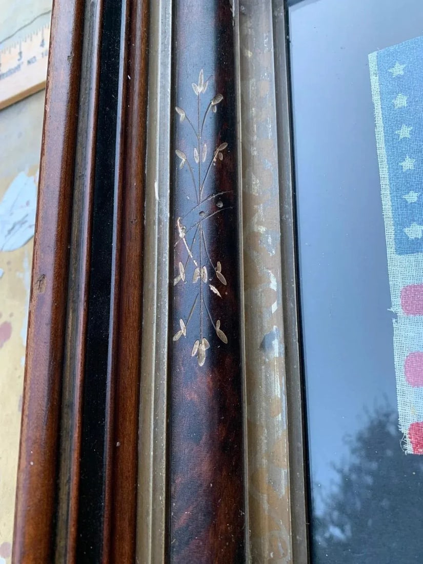 Circa 1930 Framed Vintage 48 Star Gauze Parade Flag - 9