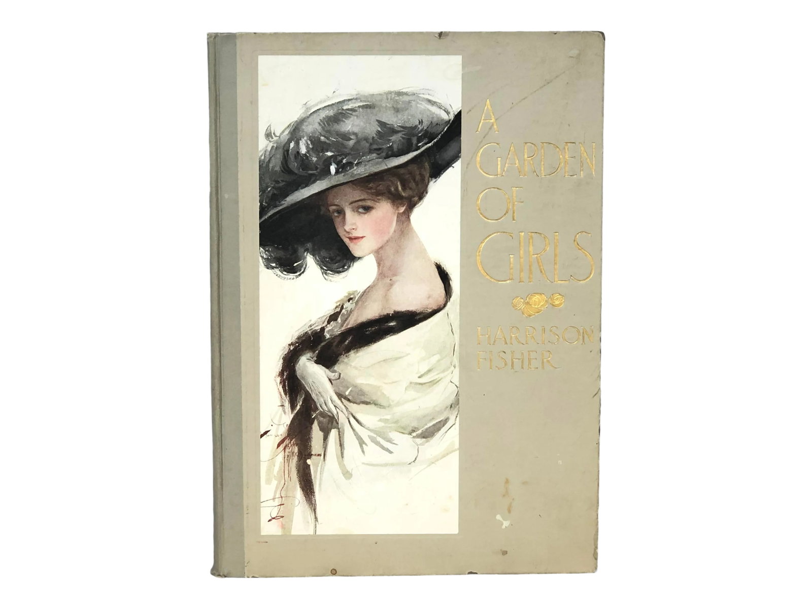 Antique Harrison Fisher Art Print Coffee Table Book: With Harrison Fisher color lithograph prints interspersed with poetry about women, this large-format antique book is a visual delight. Display it on a coffee table or frame the individual illustration
