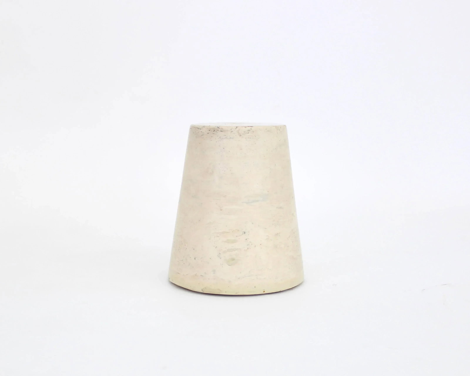 Italian Pale Cream Solid Architectural Marble Cone Form - 4