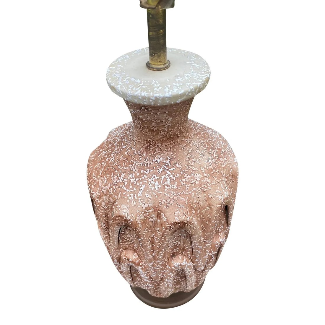 Mid-Century Plaster Table Lamp With Night Light - 4