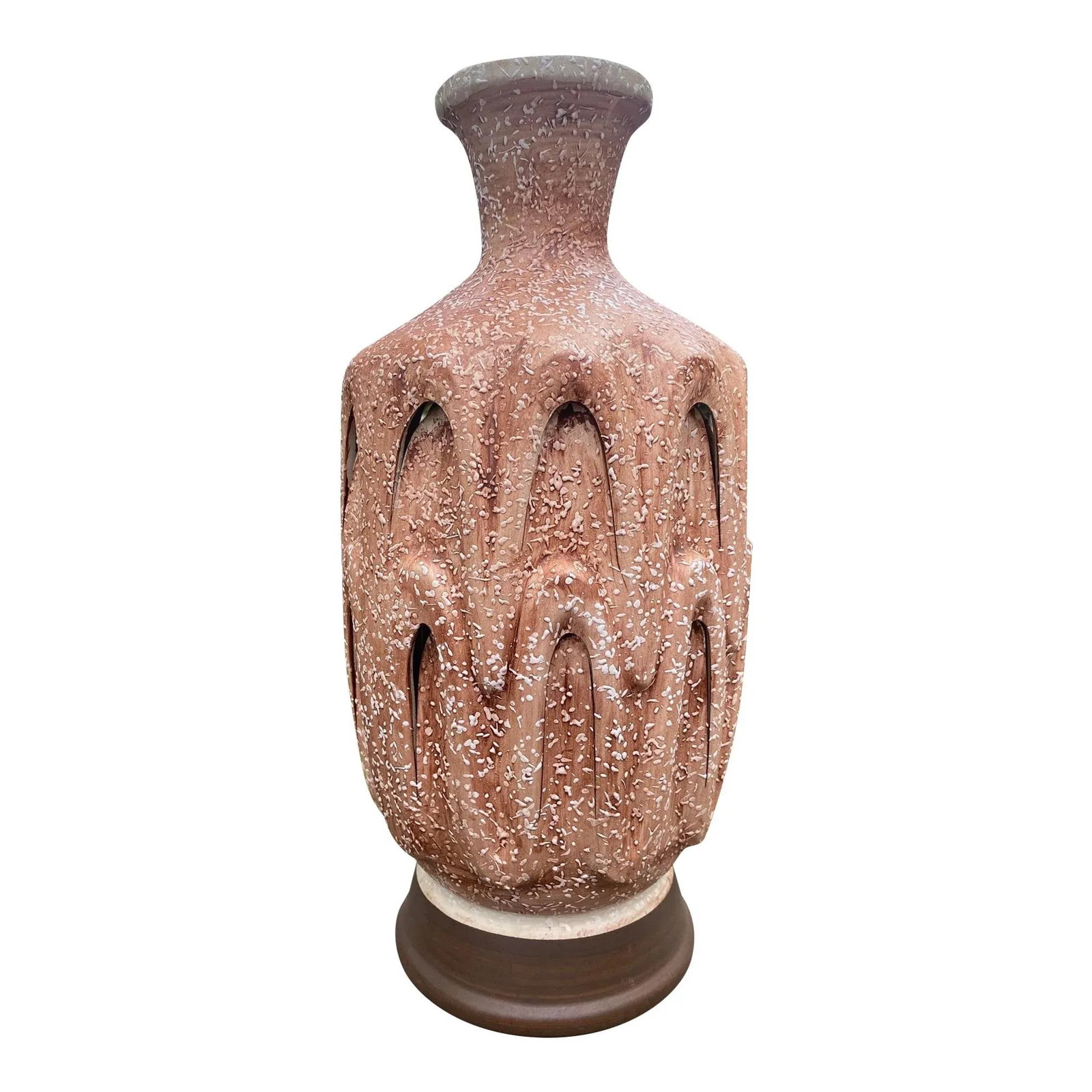 Mid-Century Plaster Table Lamp With Night Light - 5