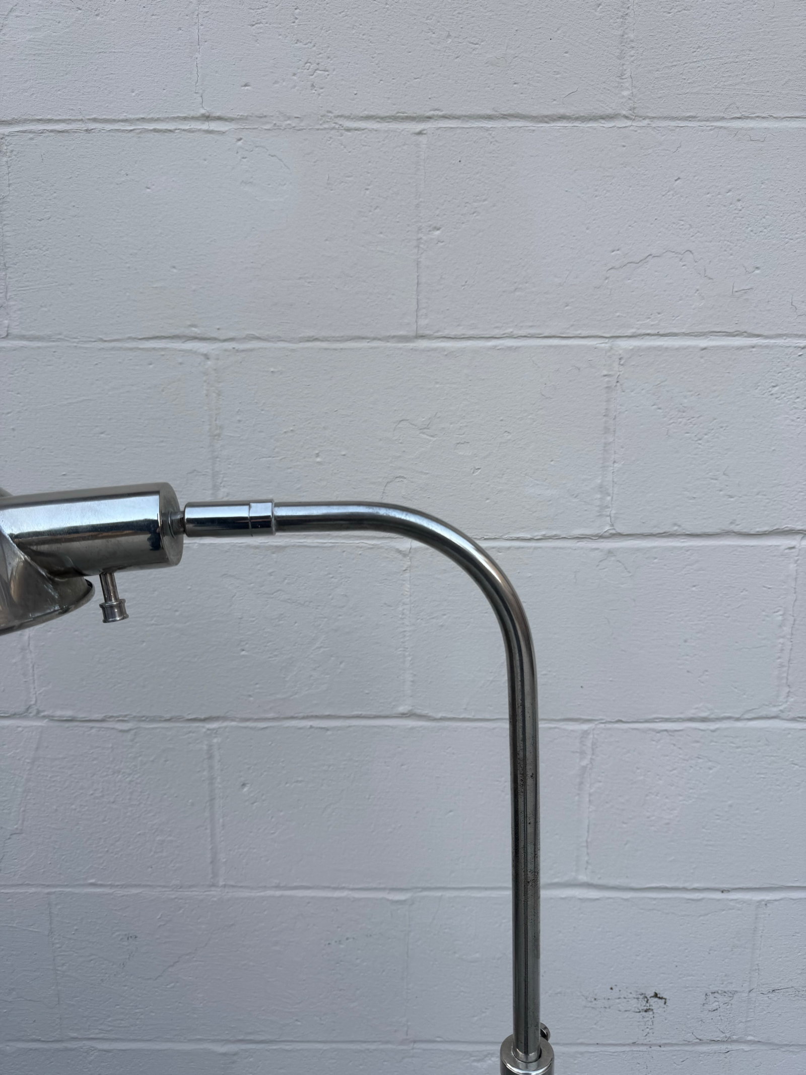Vintage 1970s Mid Century Modern Attributed to Koch & Lowy Chrome Pharmacy Floor Lamp, Adjustable Re - 3