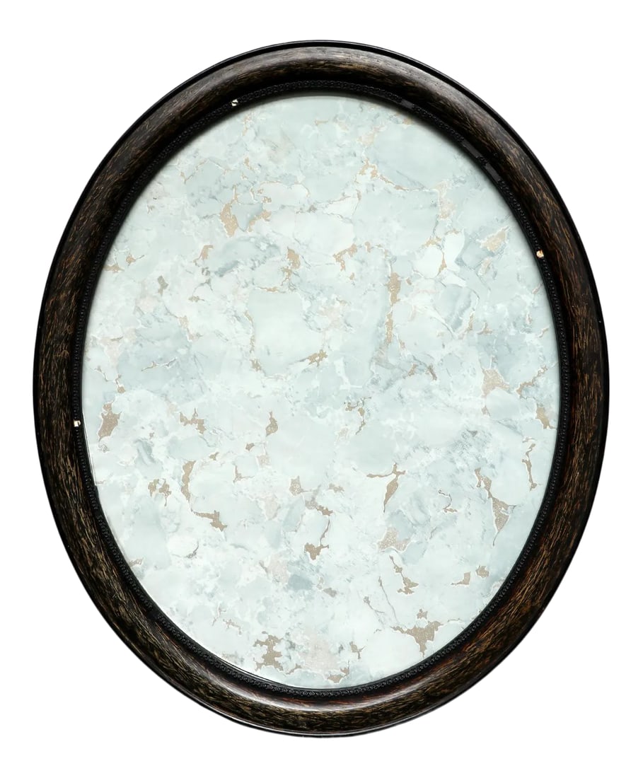 Vintage Oval Wooden Frame: A vintage oval frame in pre-owned conditions. Condition: Alterations: Original Condition Unaltered Imperfections: Some Imperfections Condition Notes: wear, chipped areas, pre-owned conditions