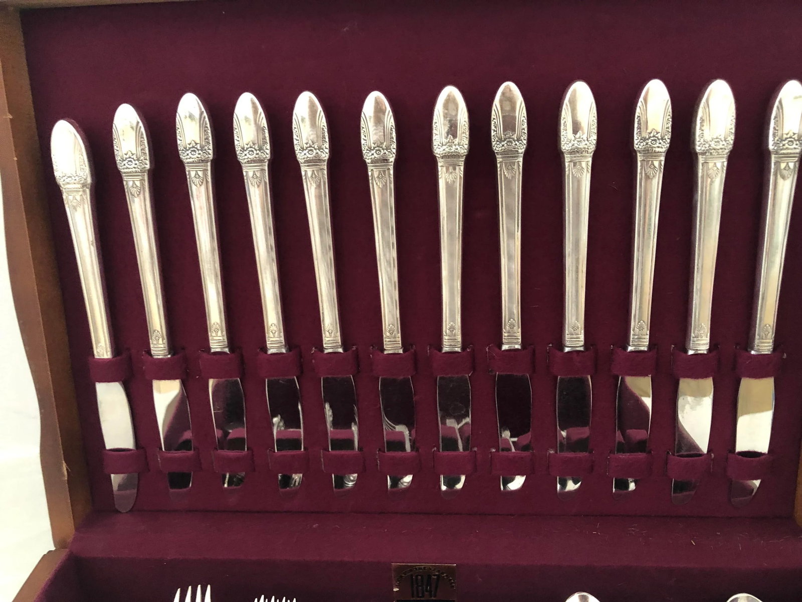 Rogers Brother's First Love Silverplate Flatware Service for 12 - 3