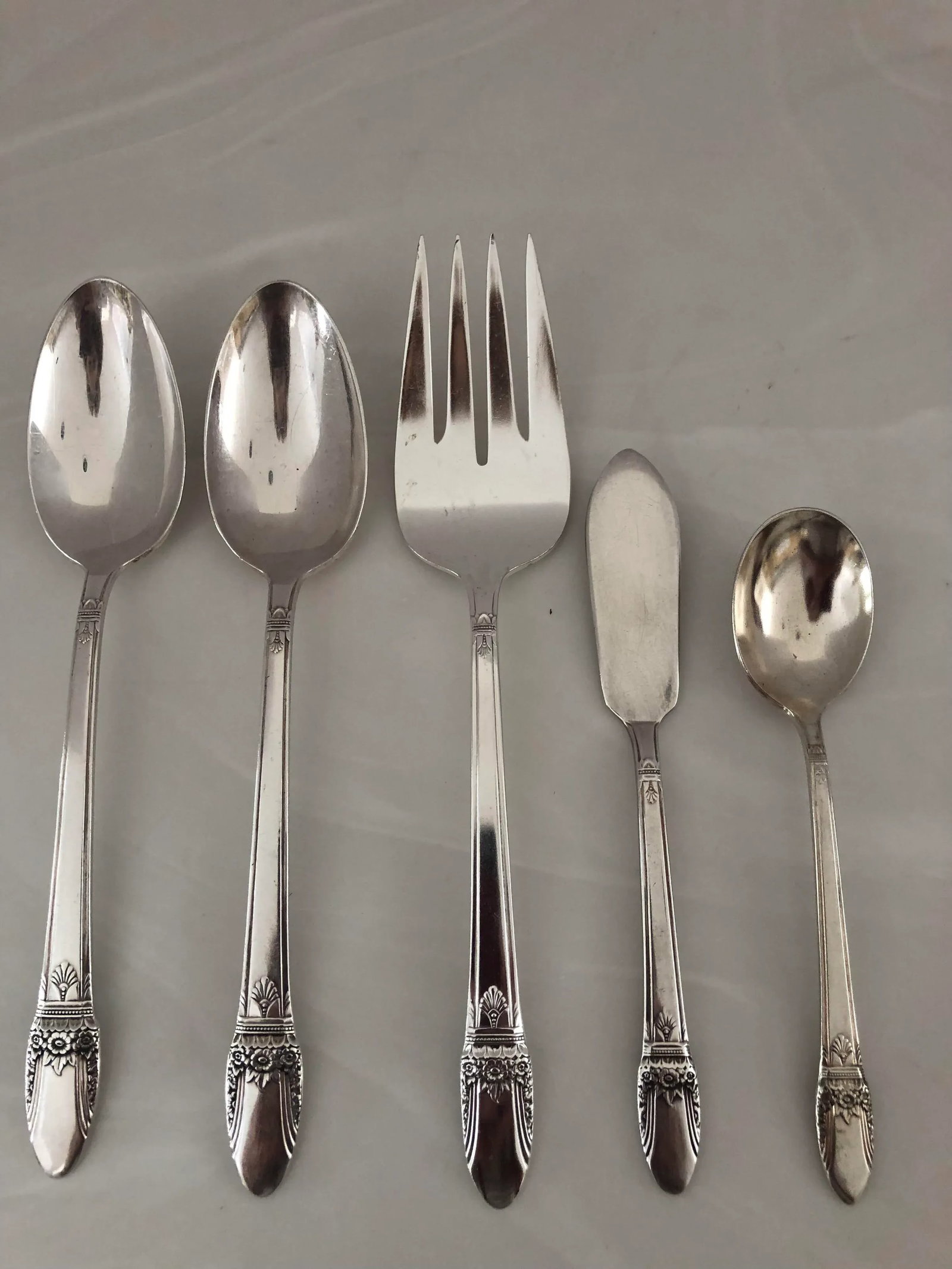 Rogers Brother's First Love Silverplate Flatware Service for 12 - 5