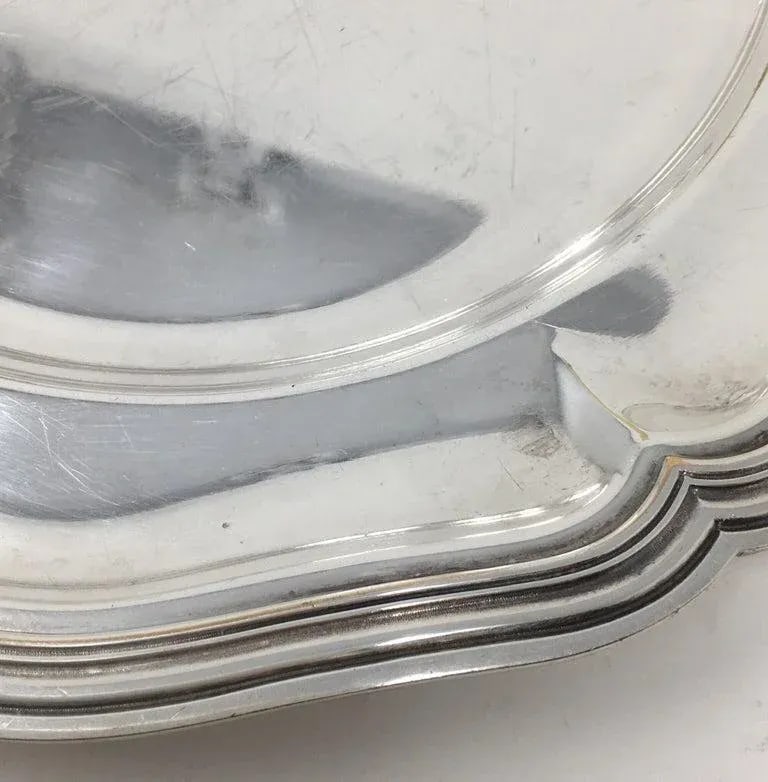 Vintage Hotel Silver Serving Platter - 4