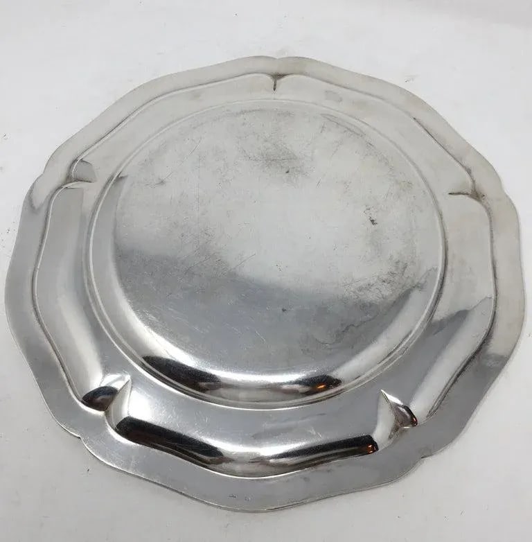 Vintage Hotel Silver Serving Platter - 8