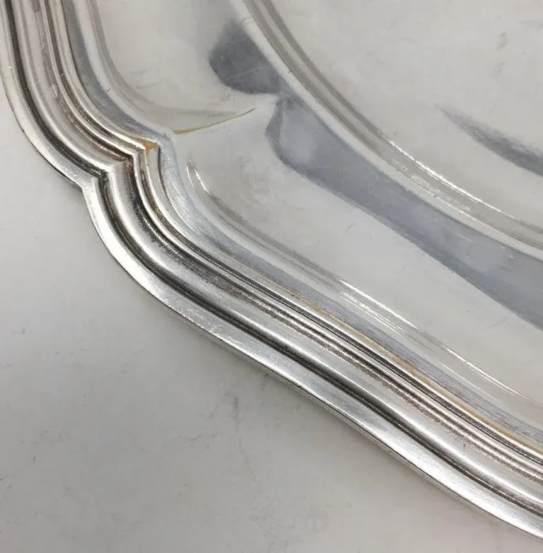 Vintage Hotel Silver Serving Platter - 9