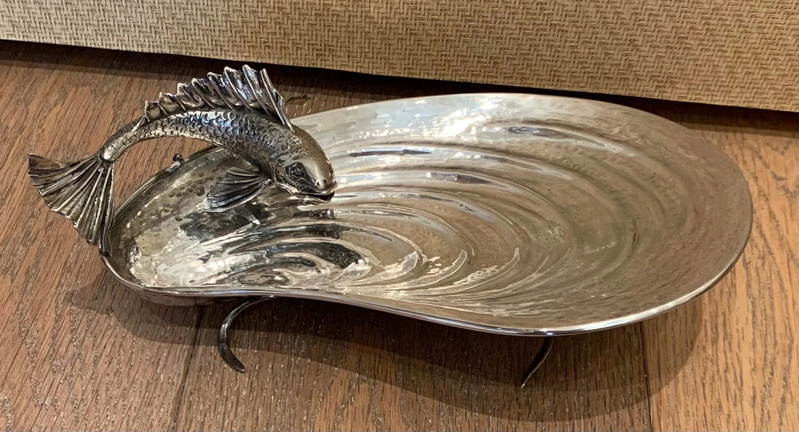 Vintage Metal Serving Plate - 10