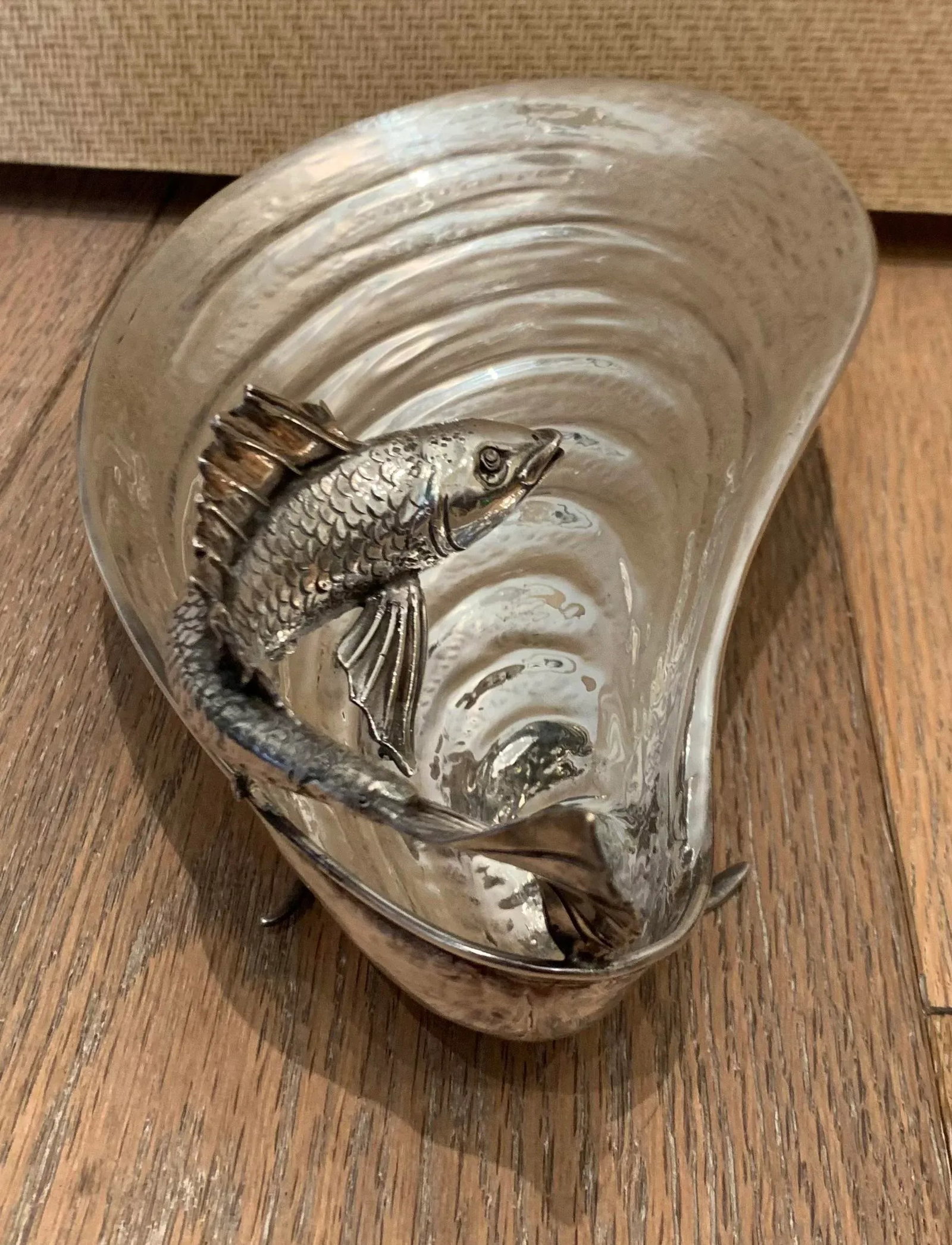 Vintage Metal Serving Plate - 4
