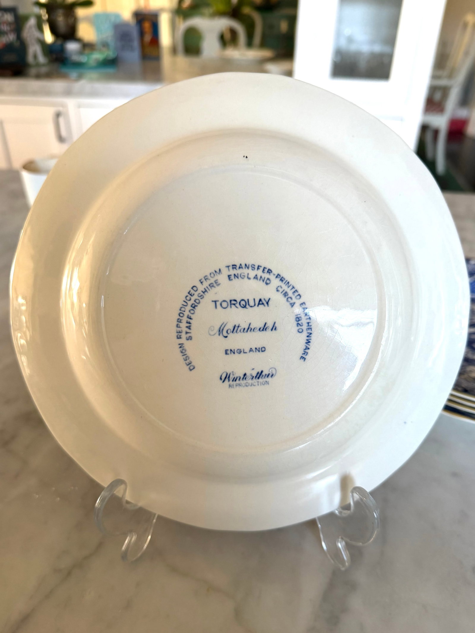 1980s British Colonial Mottahedeh Torquay England - Set of 4 Salad Plates - 9